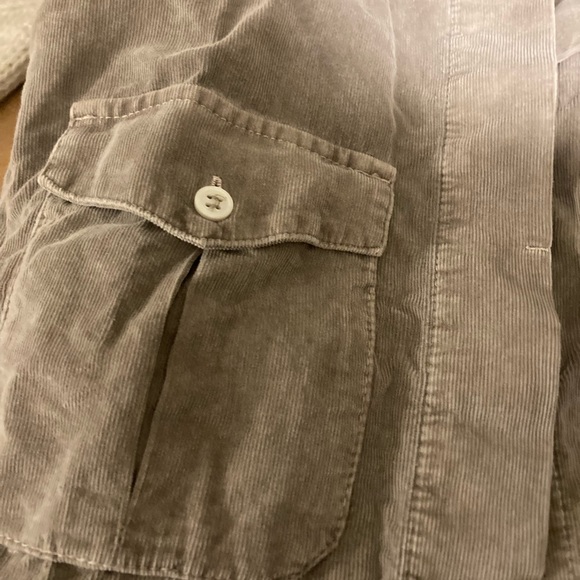 James Perse shirt in jersey/ baby whale corduroy colour taupe - Picture 4 of 6